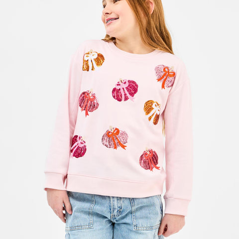 Mary Square Youth Sarah Pumpkin Bows Sweatshirt *COMING SOON*