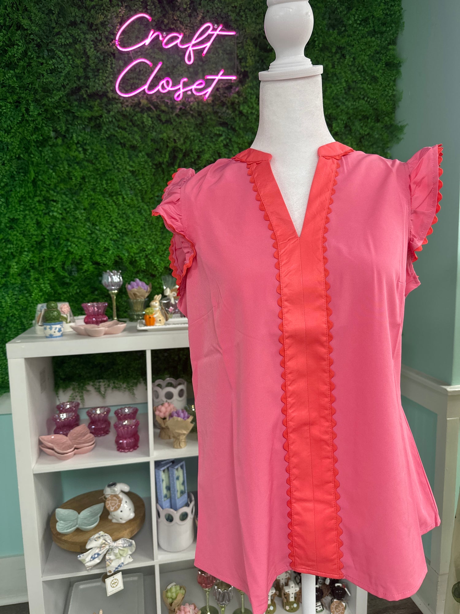 Mary Square Kira Top In Pink