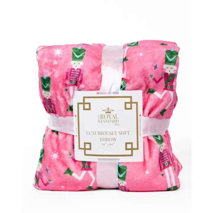 The Royal Standard- Nutcracker Cutie Throw Pink/Multi
