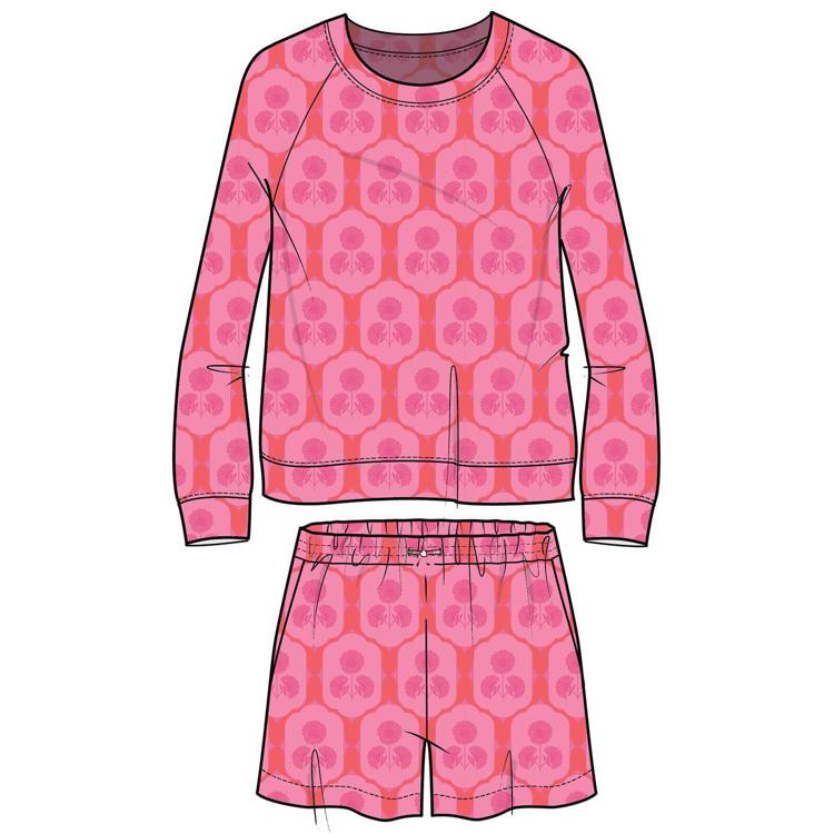 Mary Square Annie Long Sleeve Loungewear Set