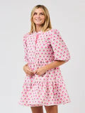 Mary Square- Riley Mini Dress | Flora Fanfare Pink