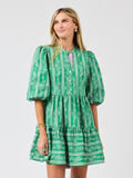 Mary Square- Riley Mini Dress | Garden Lace Green