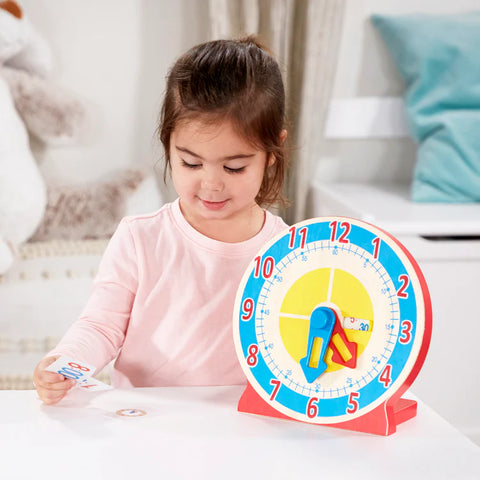 Melissa & Doug- Turn & Tell Wooden Clock