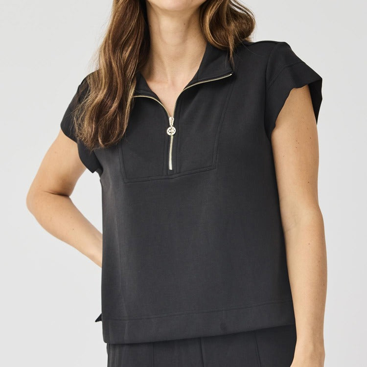Mary Square Stephie Top In Black