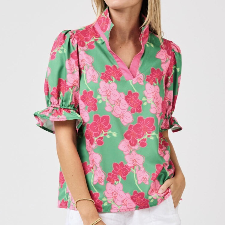 Mary Square Jessica Orchid Reverie Top