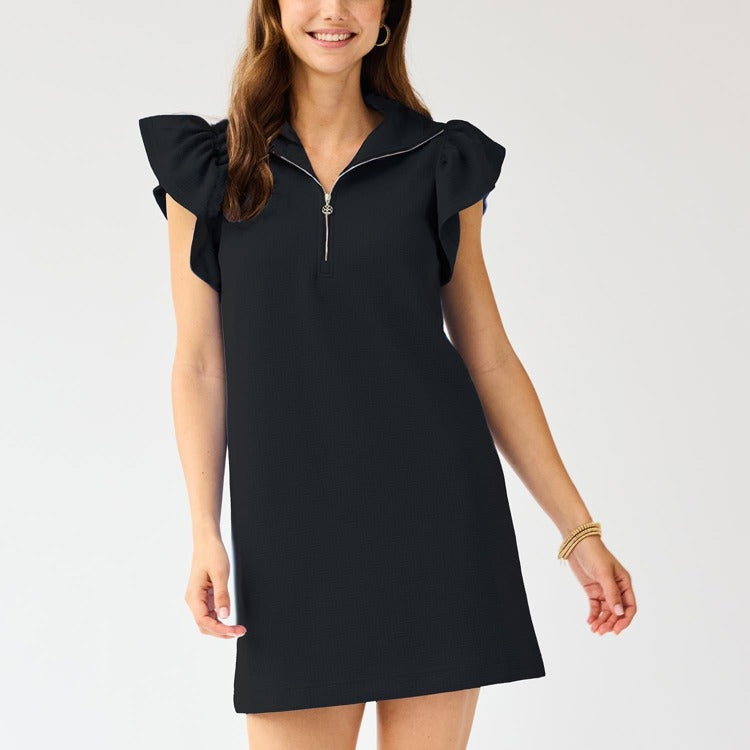 Mary Square Paige Dress In Black
