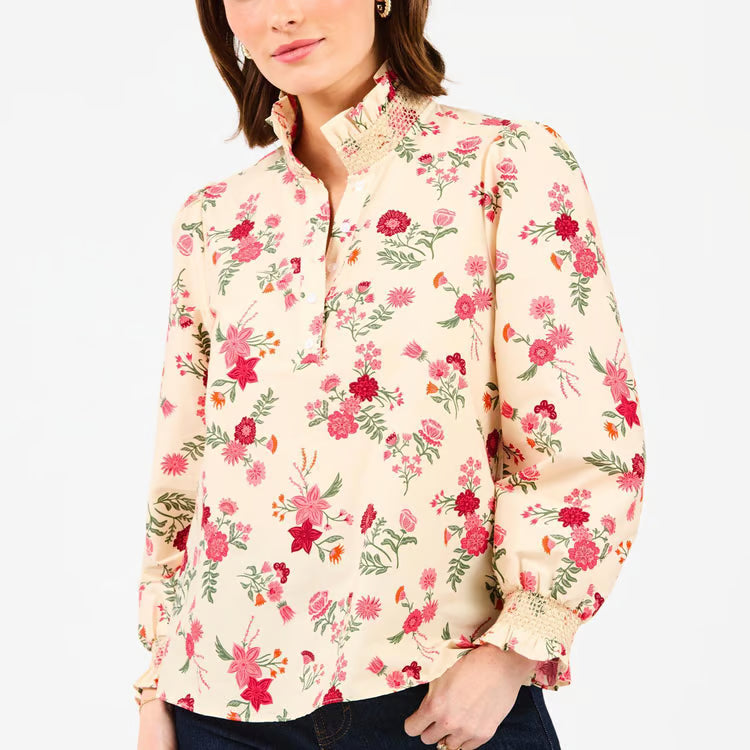 Mary Square Kimberly Mistflower Top In Pink