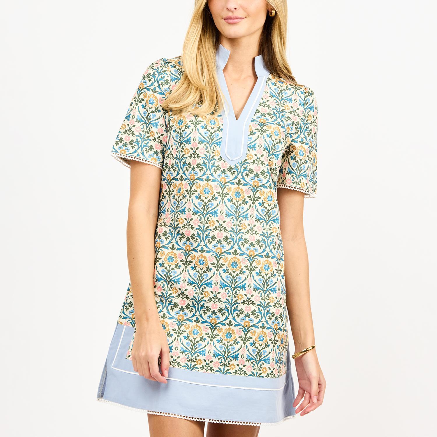 Mary Square Brenda Dress In Ashdown Abbey