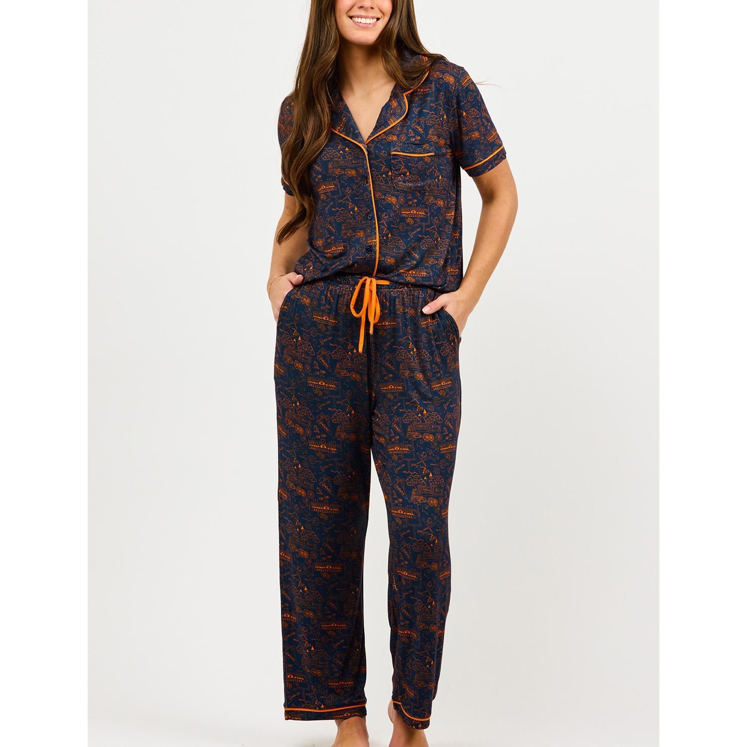 Mary Square Charlotte Auburn Team Toile Pajama