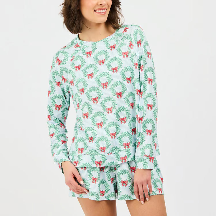 Mary Square Annie Wreath & Ribbon Pajamas