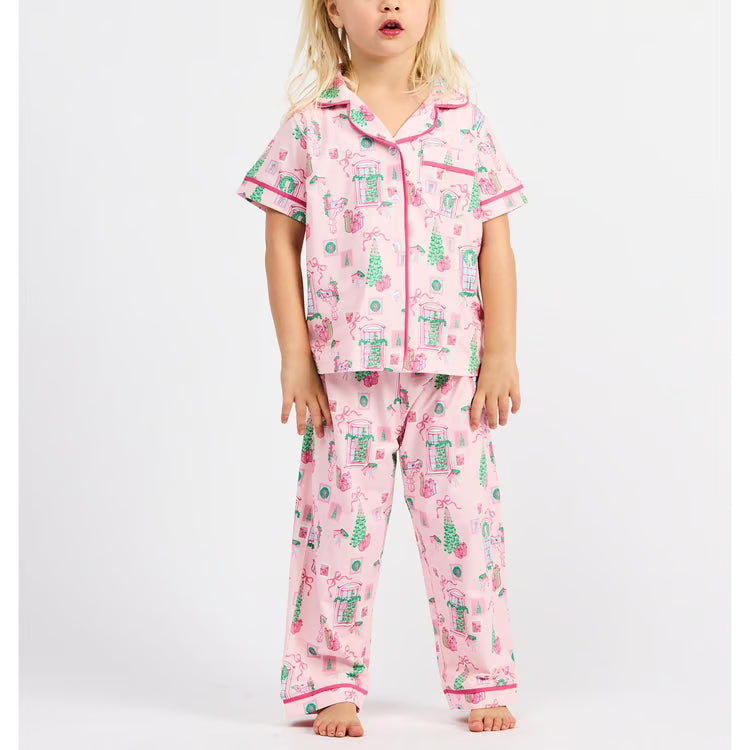 Mary Square Toddler Charlotte Christmas Cottage Pajamas