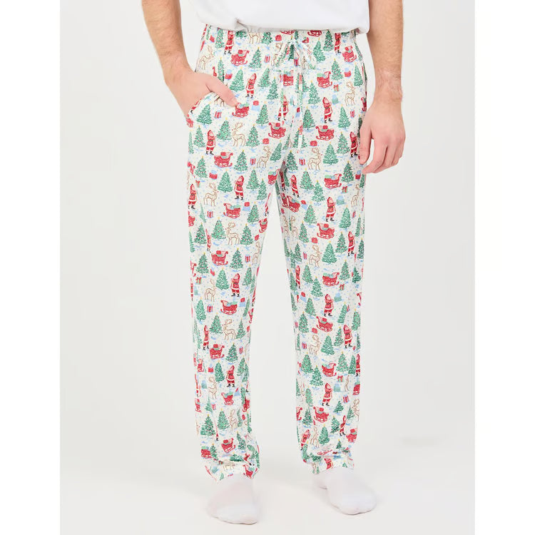 Mary Square Mens Tidings Toile Pajama Bottoms