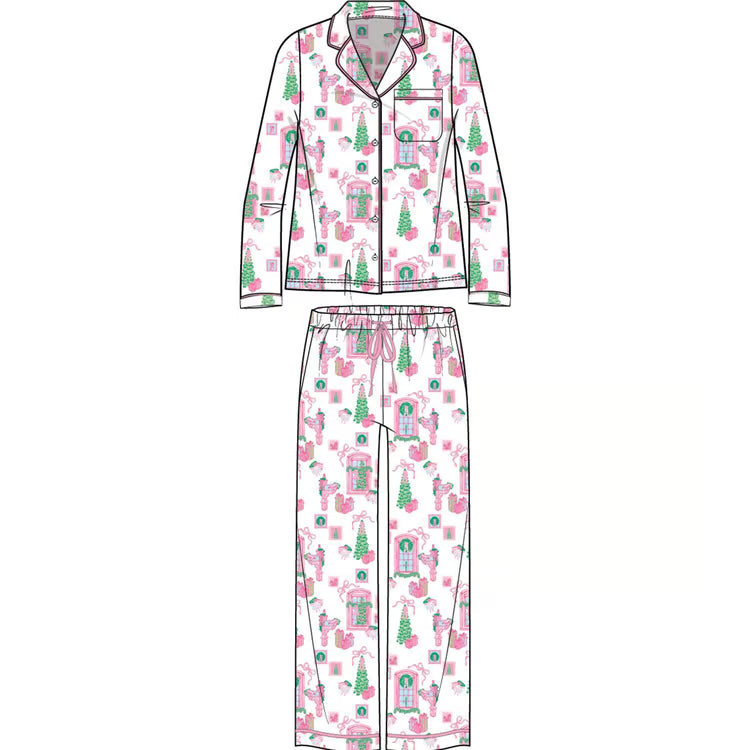 Mary Square Charlotte Christmas Cottage Pajamas