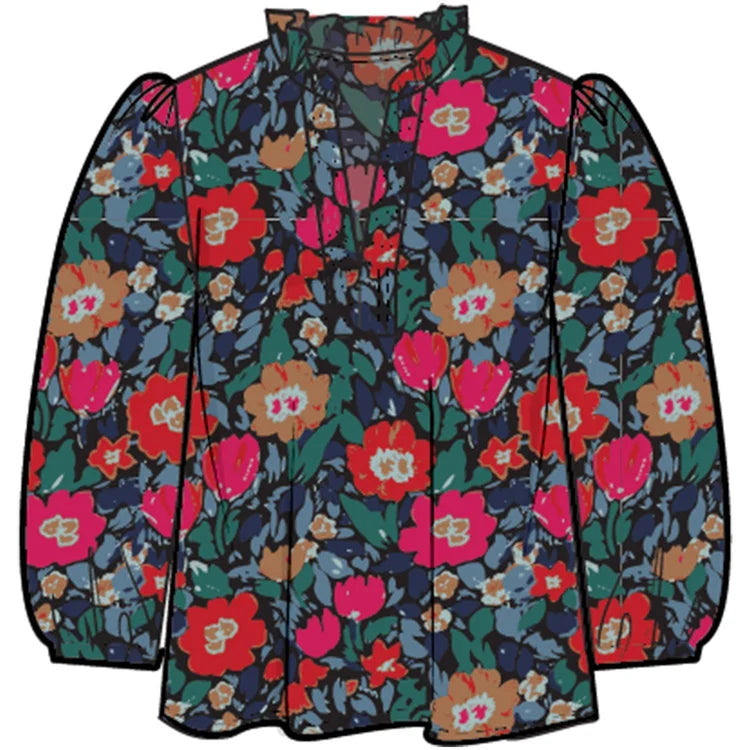 Mary Square Lainey Painted Tapestry Top