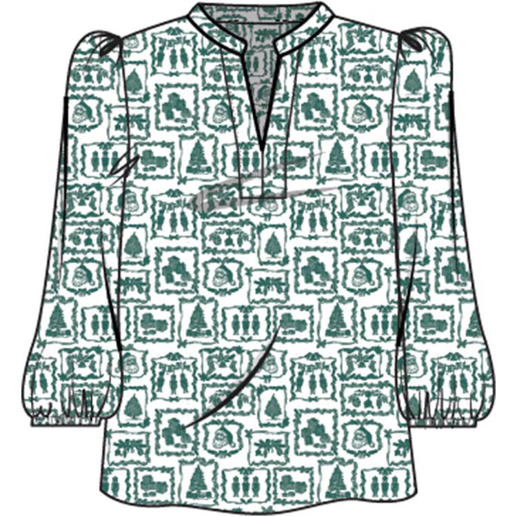 Mary Square Sierra Yuletide Forest Top