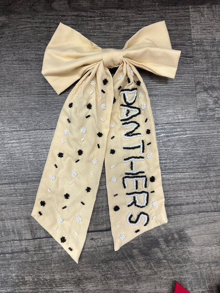 Custom School Beaded Bows