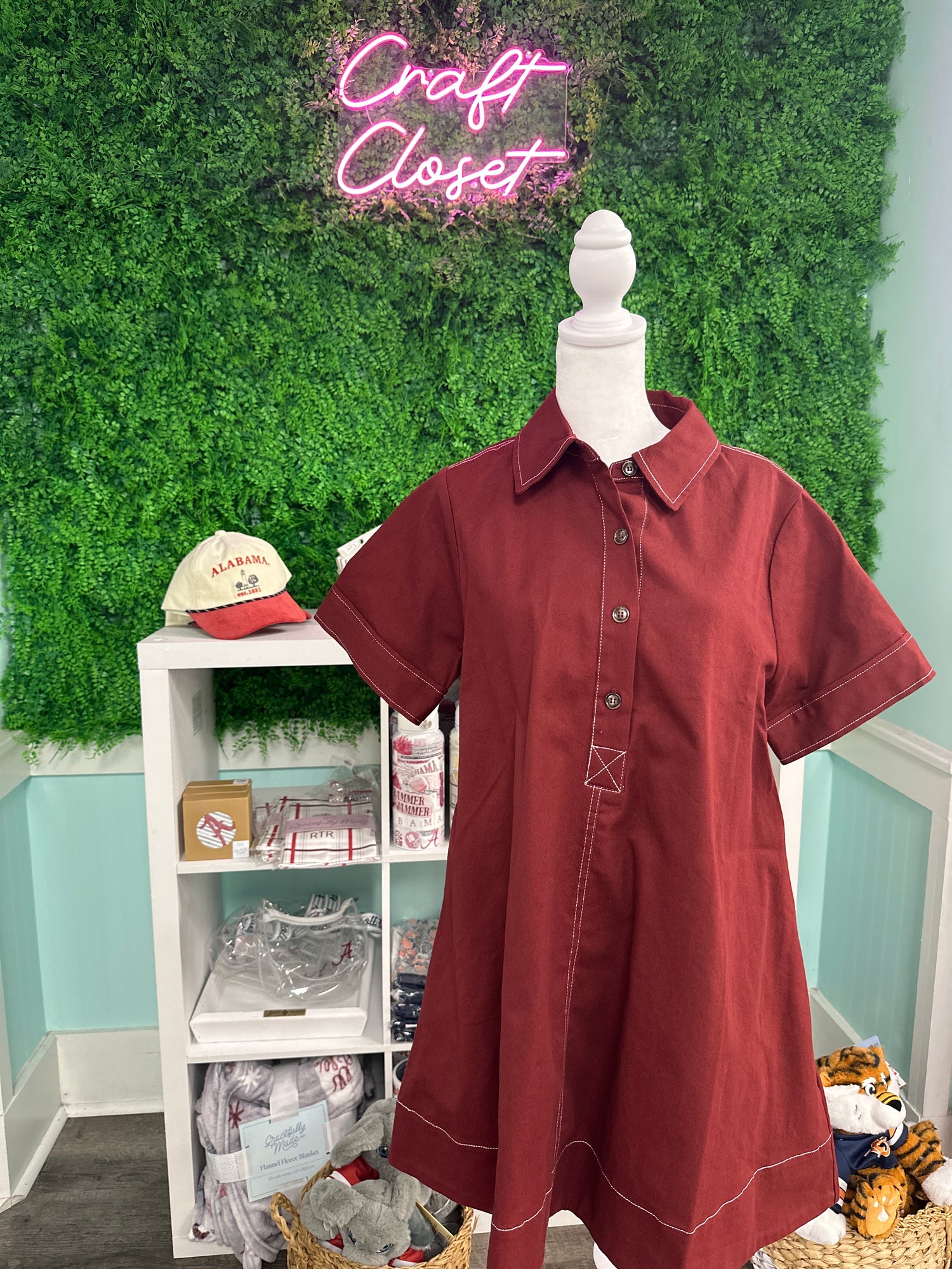 Entro Dress In Terra Cotta