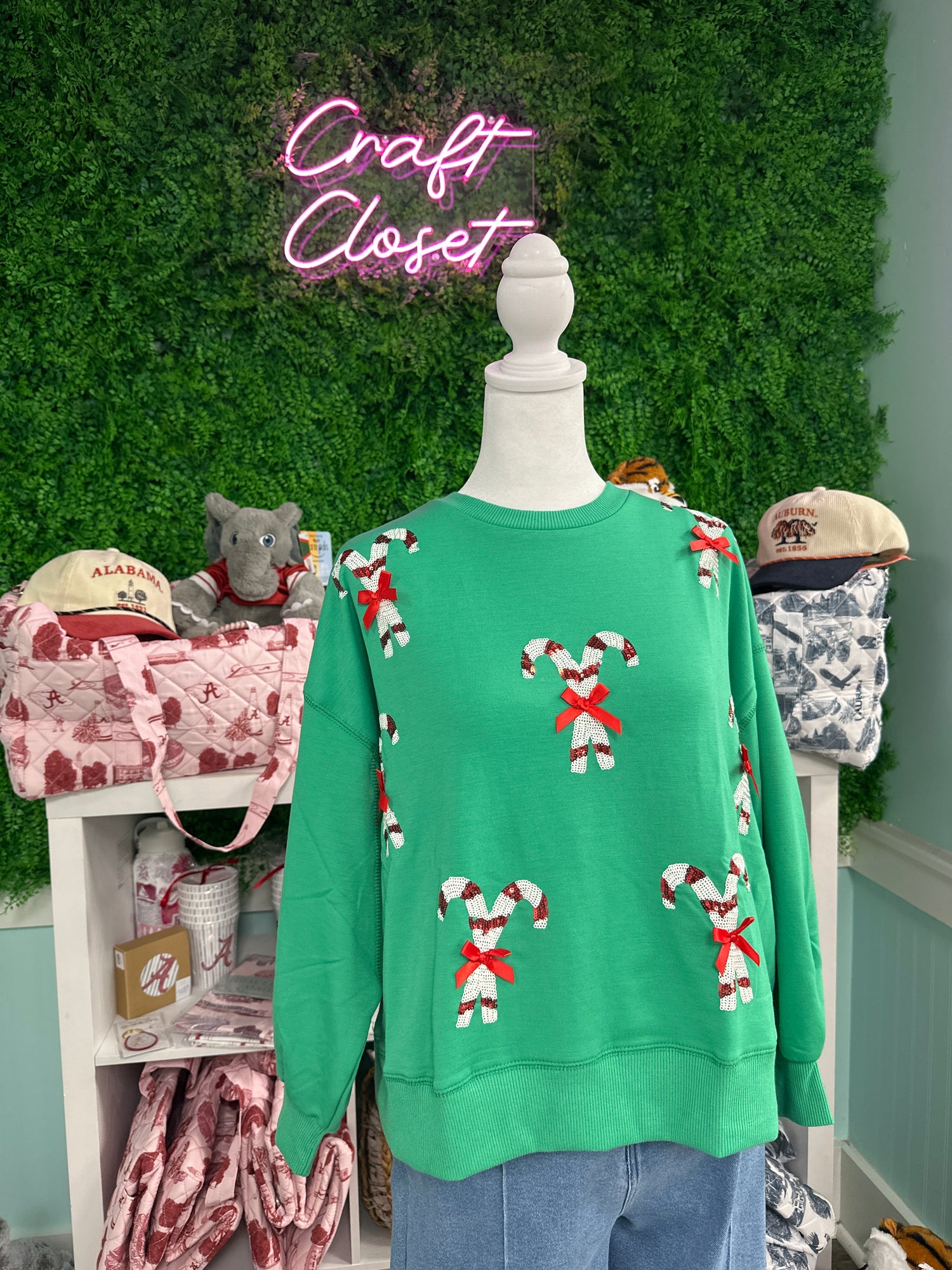 Mary Square Millie Candy Canes Sweatshirt