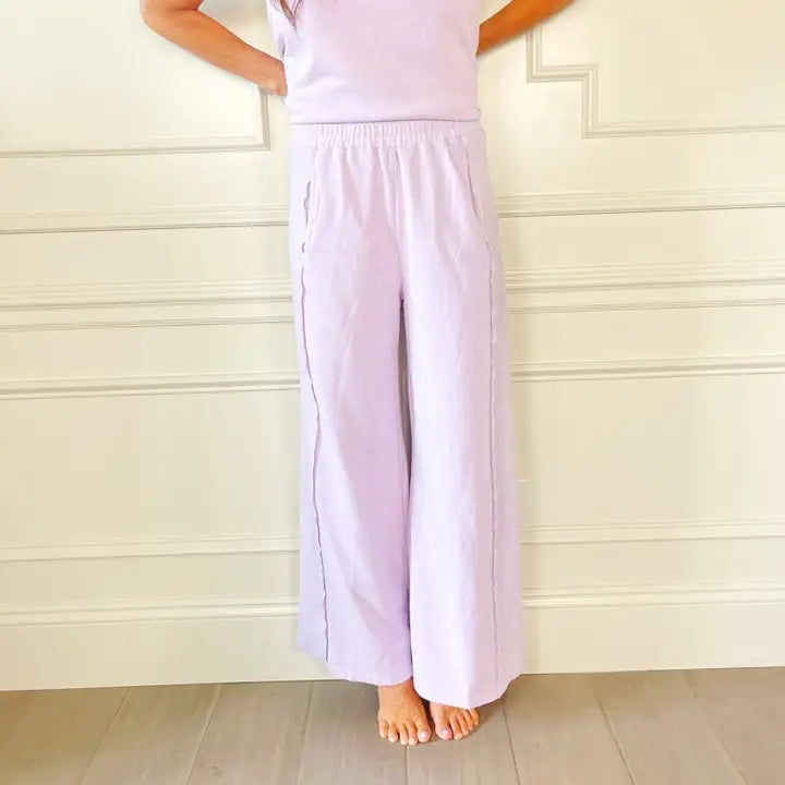Poppy & Pine- Lilac Flowy Pant