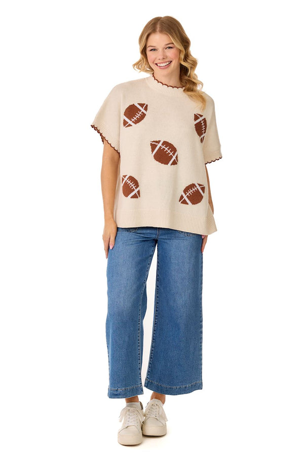 Mudpie- Tailgate Sweater #80140135 (ONE SIZE FITS ALL)