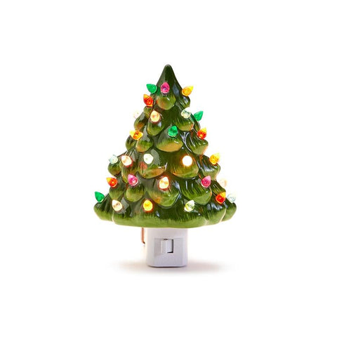 Vintage Christmas Tree Nightlight Décor