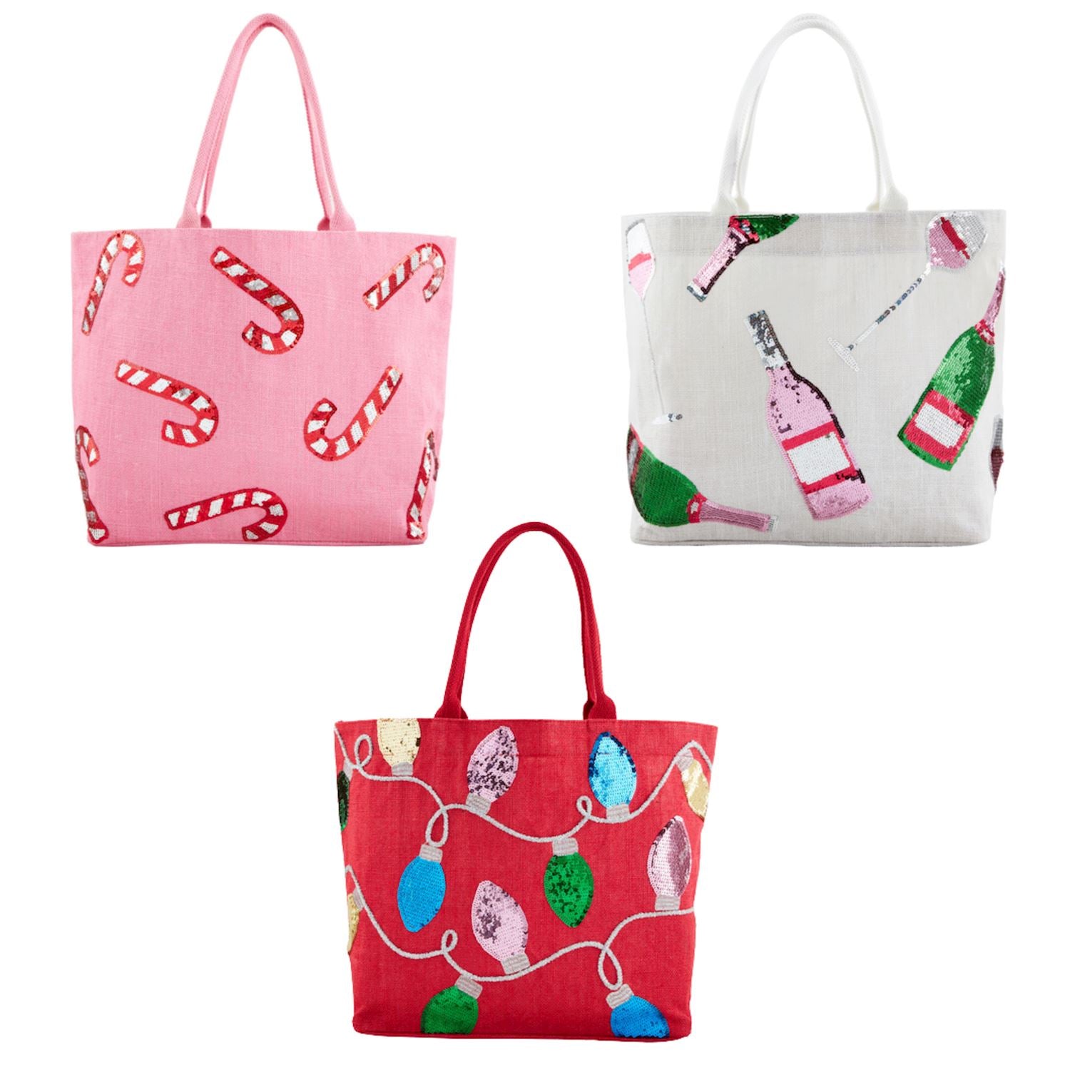 Mudpie- Holiday Sparkle Totes #82160045