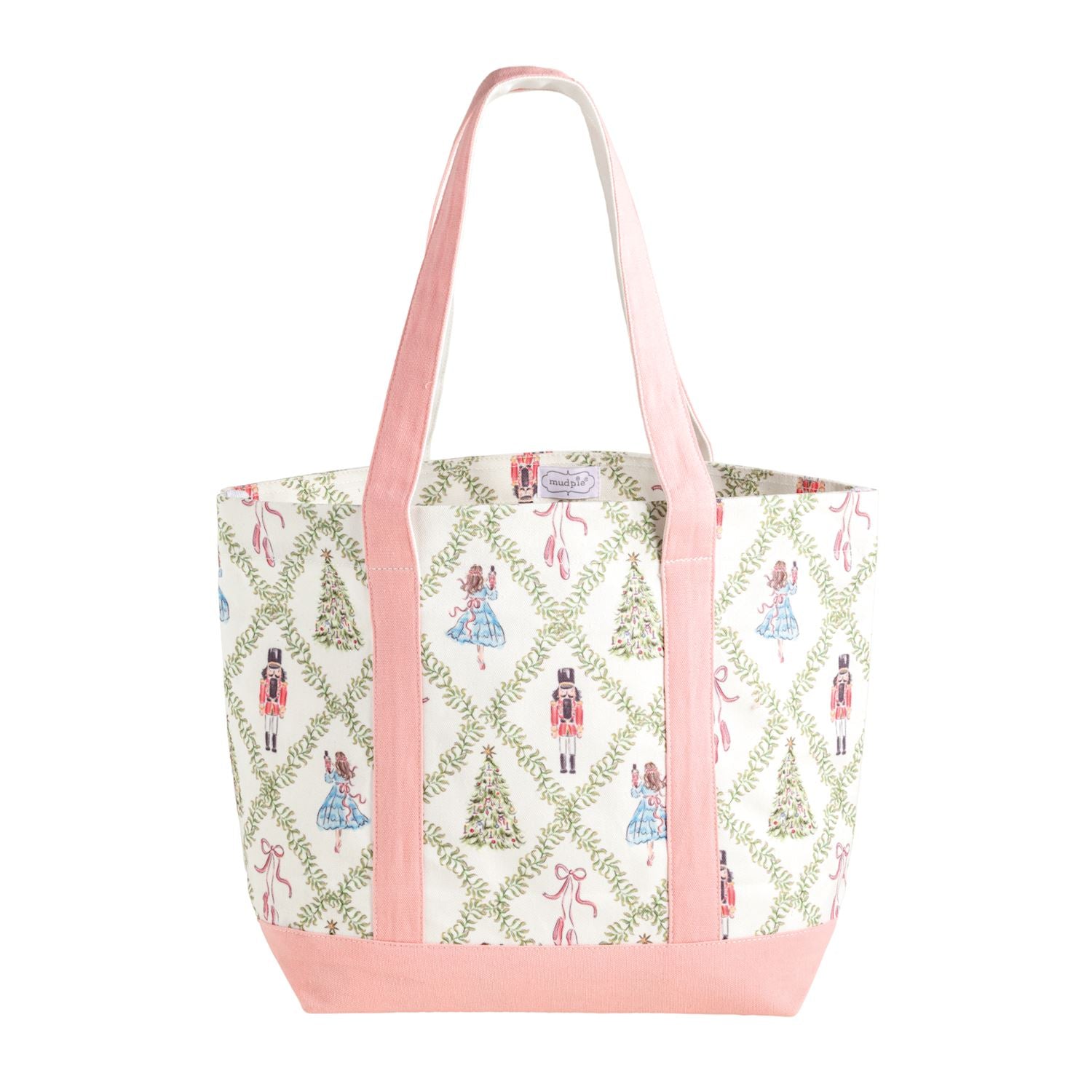 Mudpie- Nutcracker Canvas Tote 