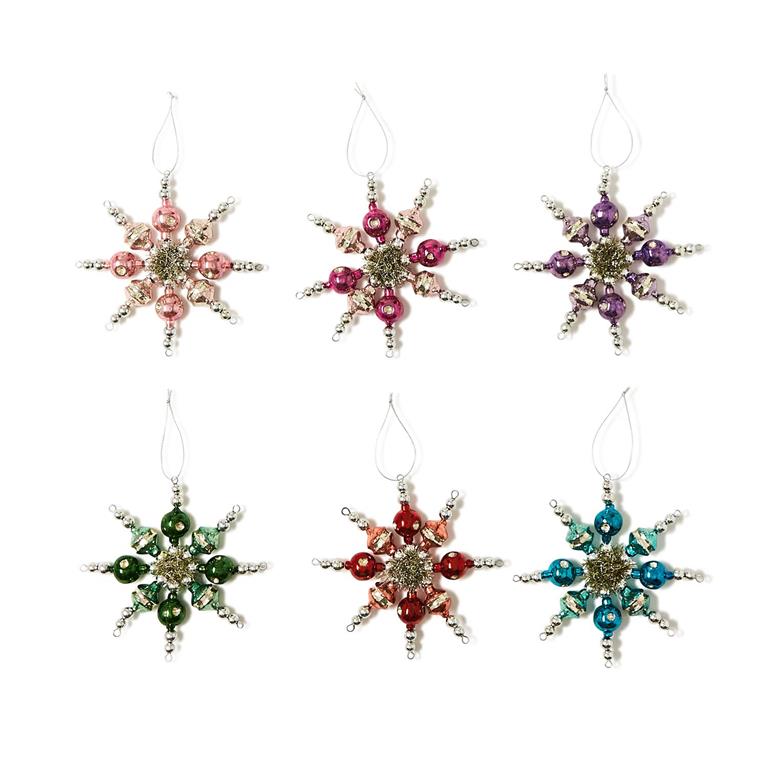 Snowflakes Glass Beads Ornament