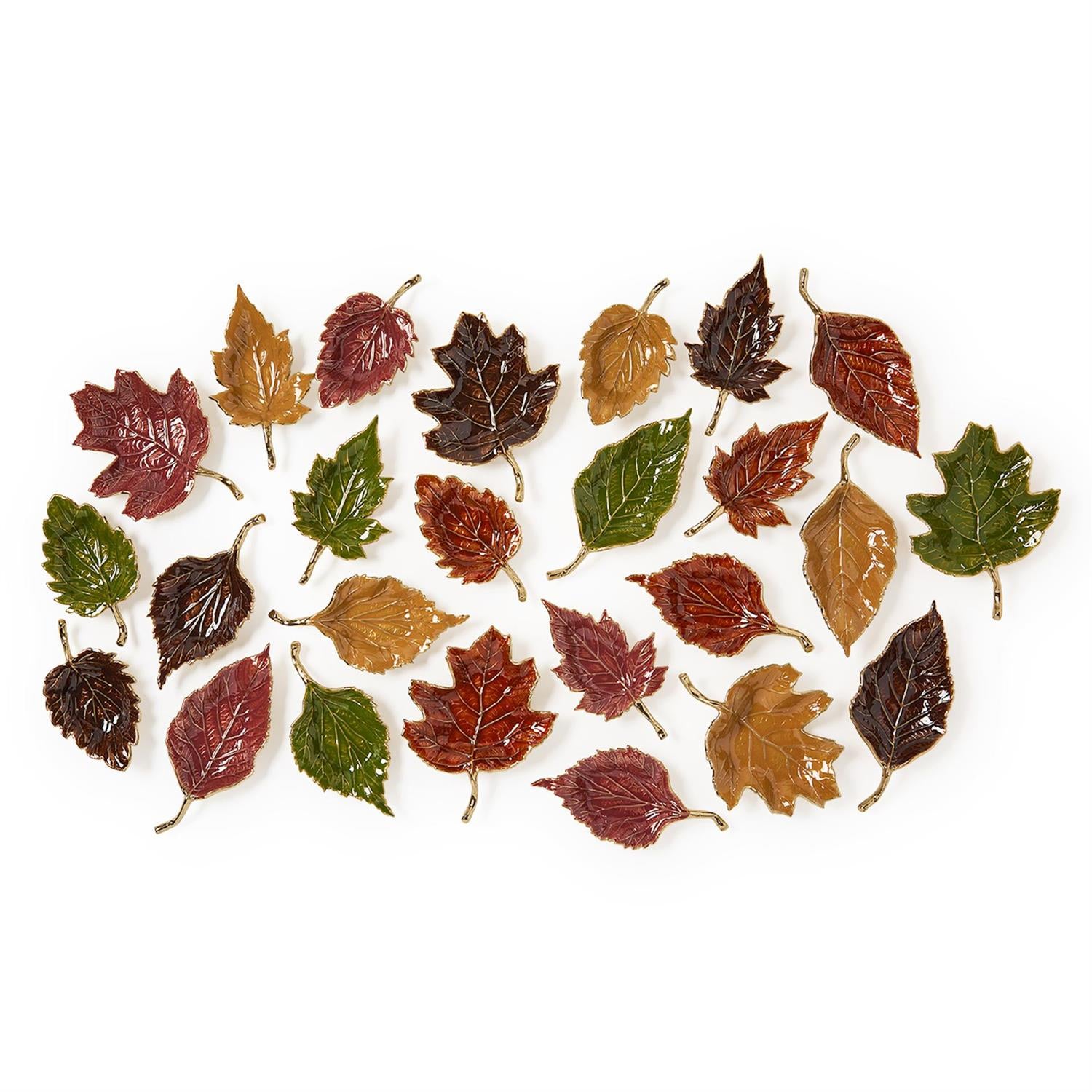 Twos Company Leaf Tidbit Trays