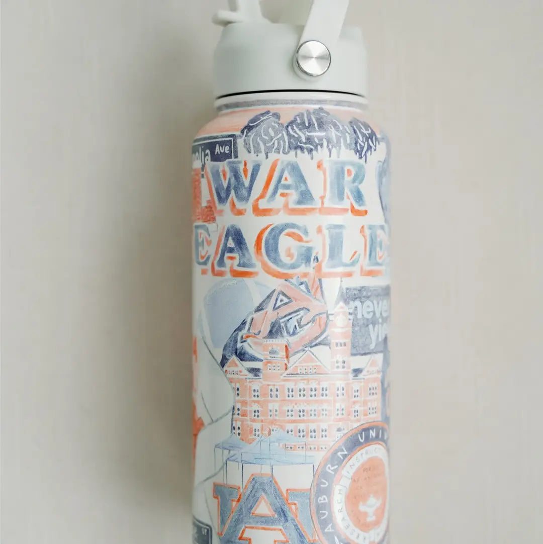 Auburn University 32 oz Insulated Water Bottle