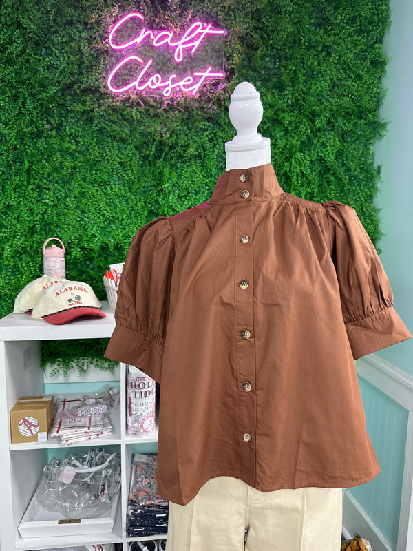 ENTRO Top In Brown