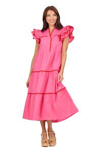 Mudpie- Pia Ric Rac Dress Pink #85000235