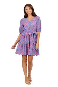 Mudpie- Audra V-Neck Dress 