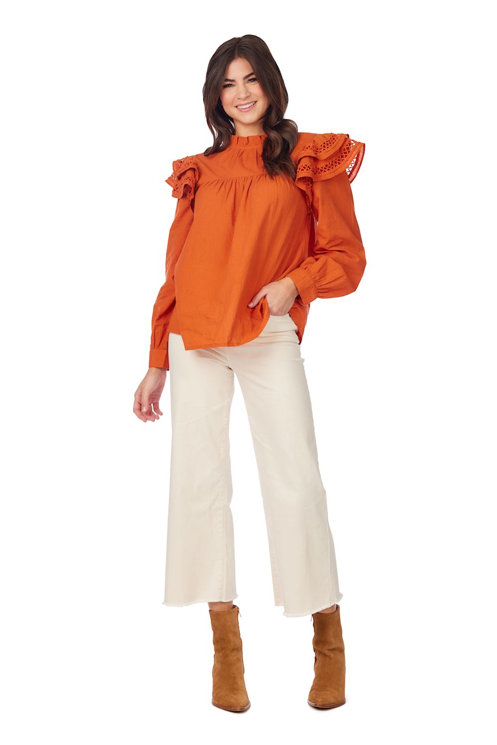 Mudpie- Keller Ruffle Top 