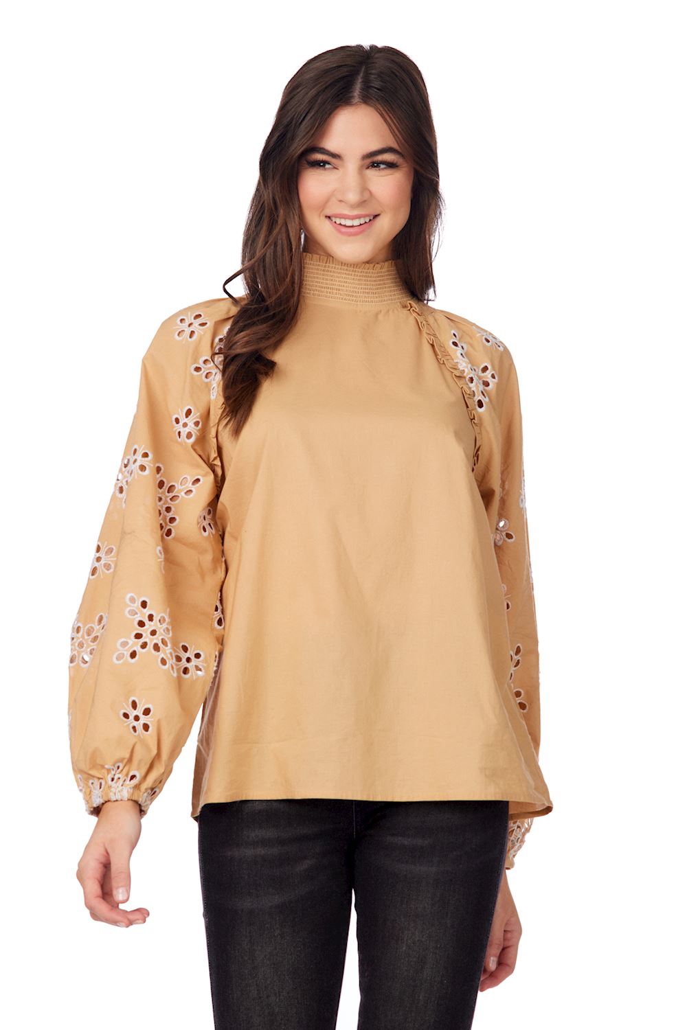 Mudpie- Emilia Eyelet Top 