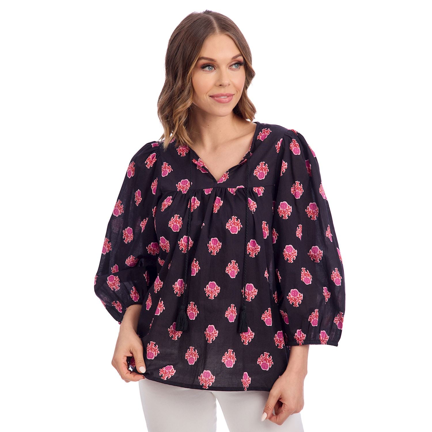 Mudpie- Martie Balloon Sleeve Top 