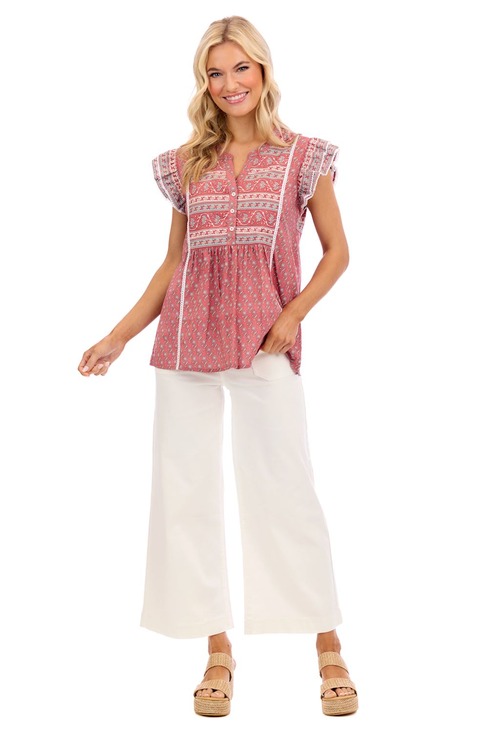 Mudpie- Marina Flutter Top  