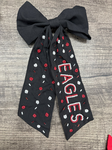 Custom School Beaded Bows