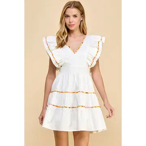 TCEC- Tiered Dress (White)