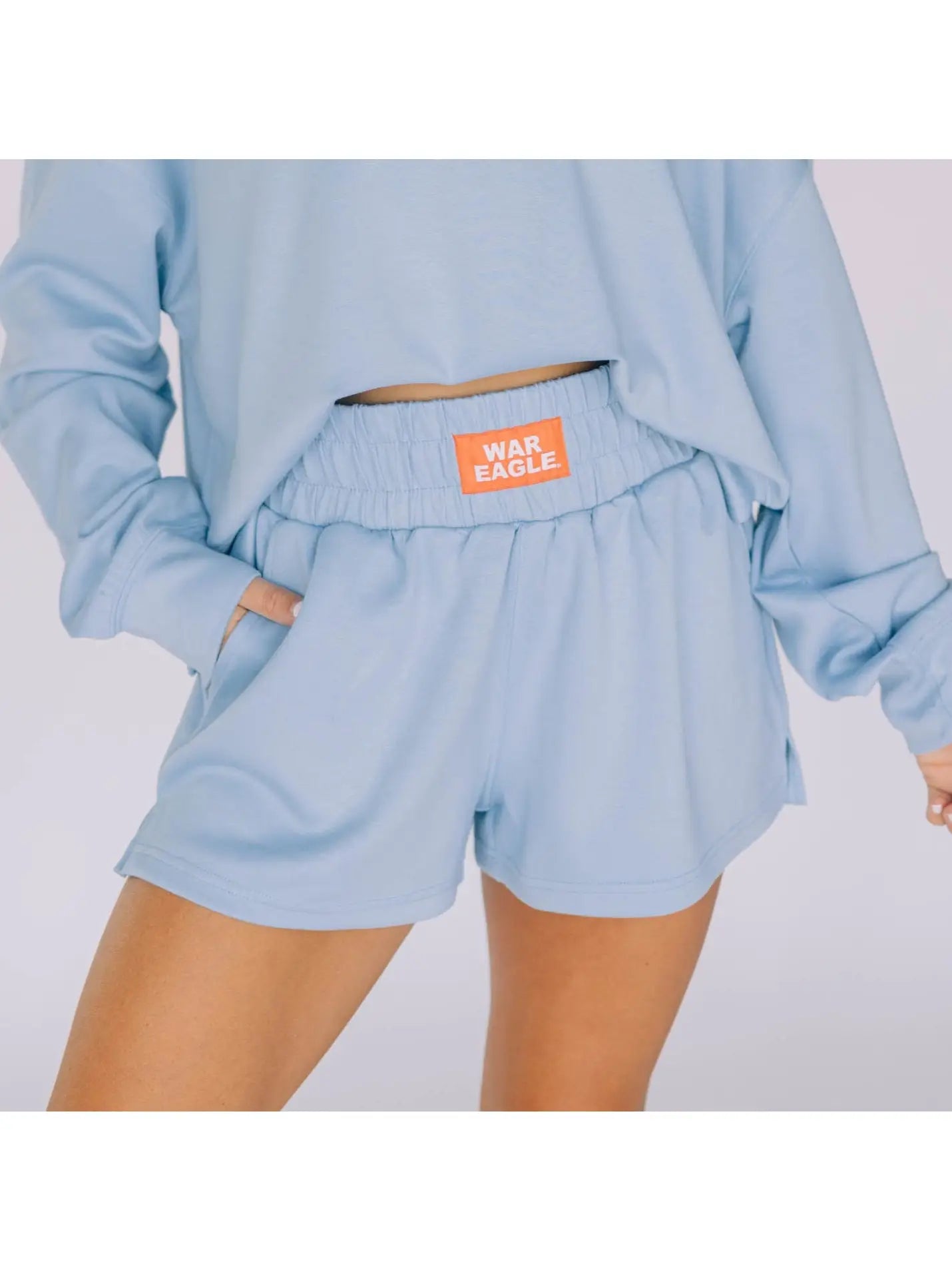 Shorts War Eagle Woven Label | Light Blue