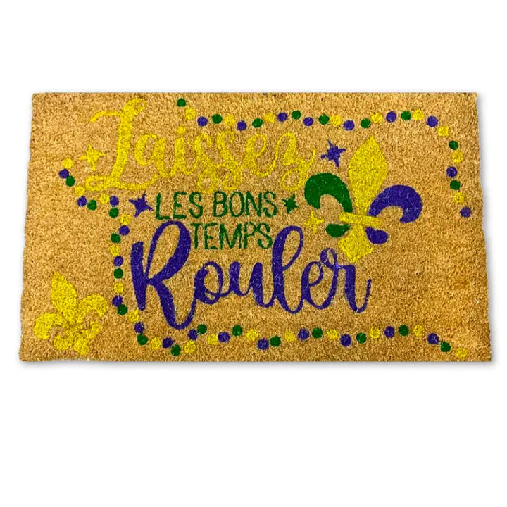 Laissez Les Bons Temps Rouler Coir Doormat (Each)