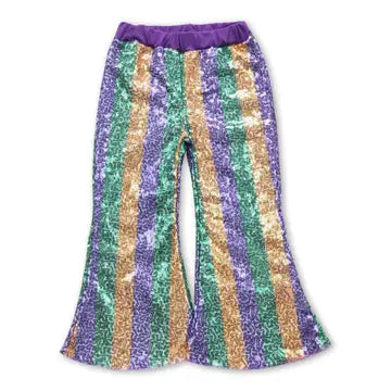 Yawoo Garments- Mardi Gras Bell Bottoms