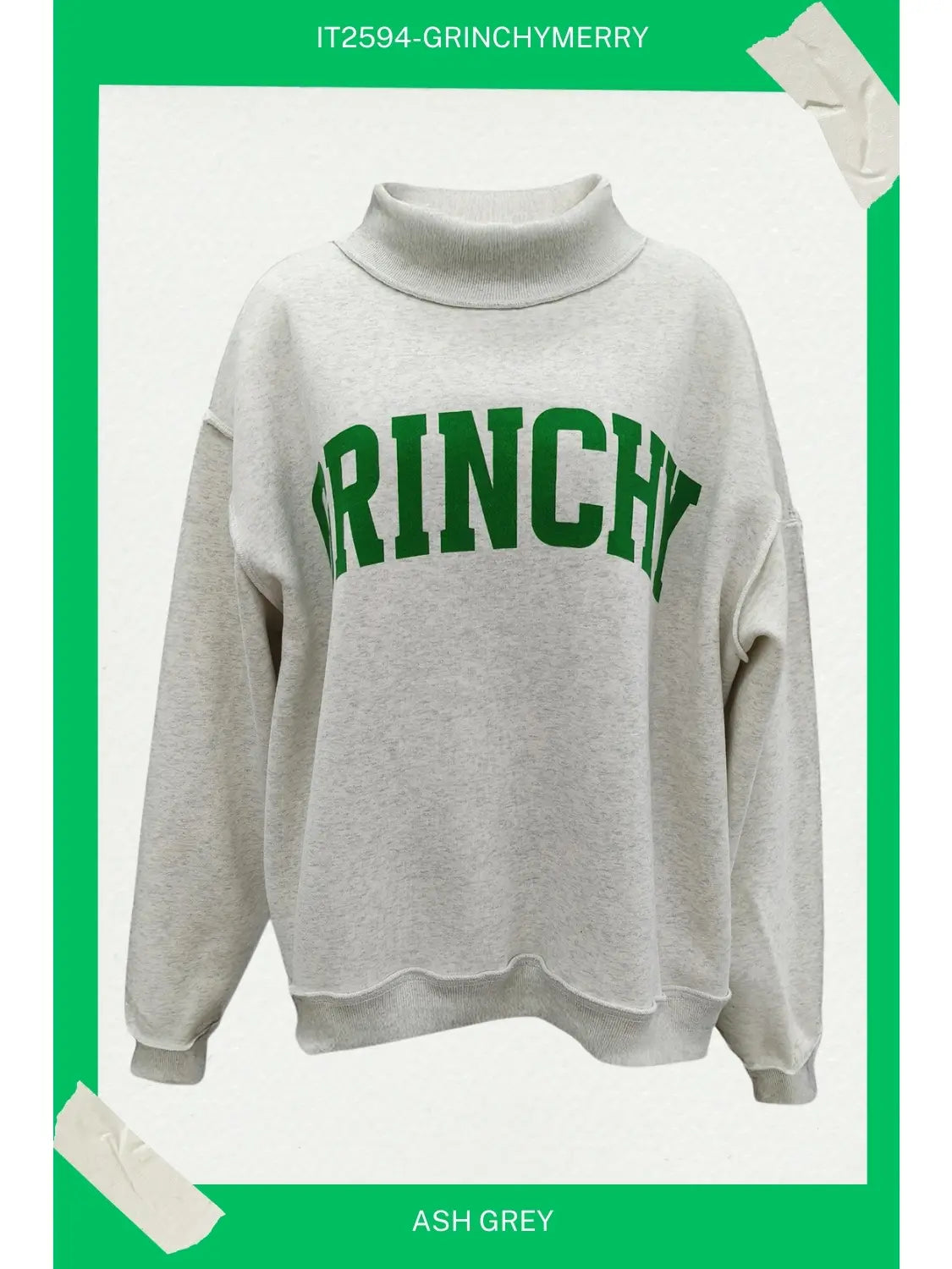 Bucketlist 'grinchy&Merry' Reversible Sweatshirt