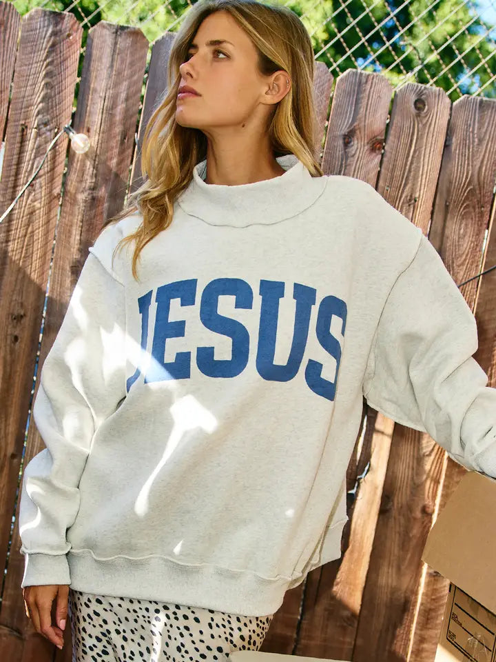 BUCKETLIST- 'jesus & God Is Good' Reversible Sweatshirt