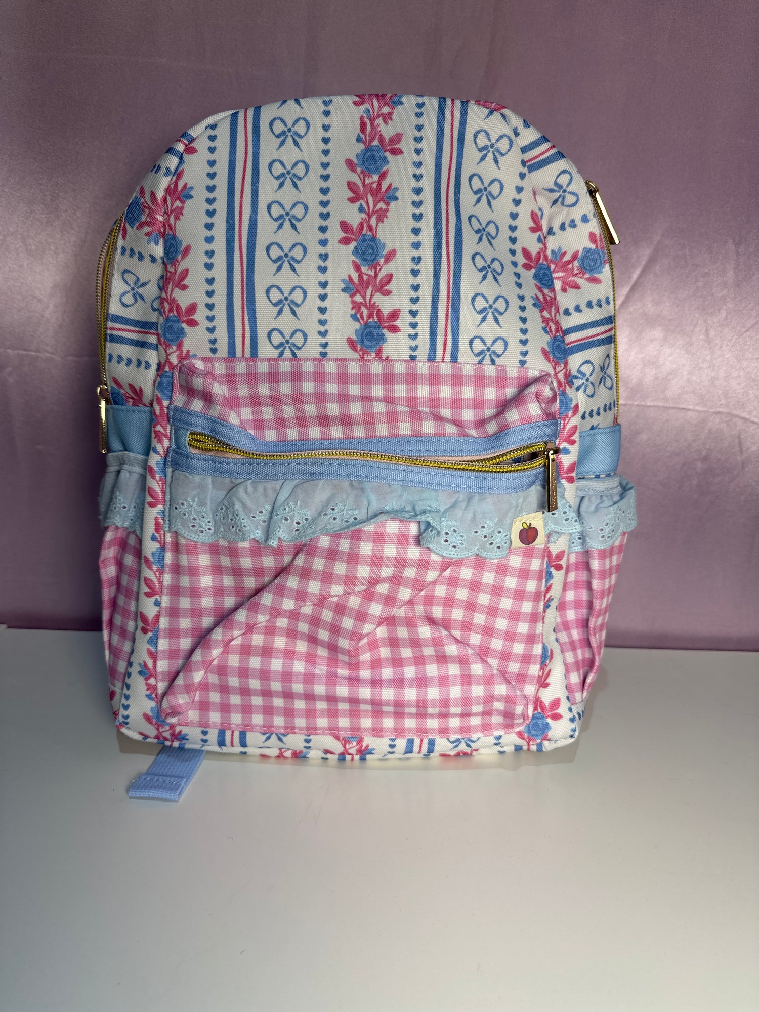 Cheeky Plum Bree Backpack - Rose Ribbon Luxe