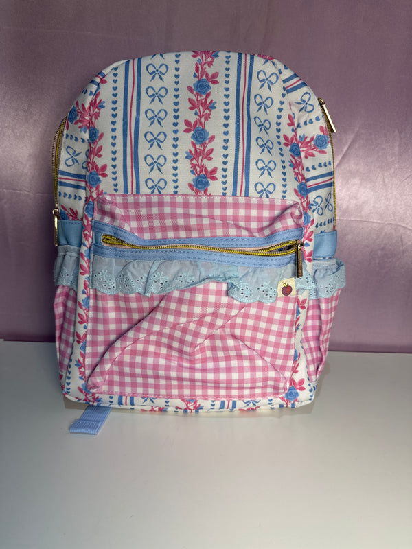 Cheeky Plum Bree Backpack - Rose Ribbon Luxe