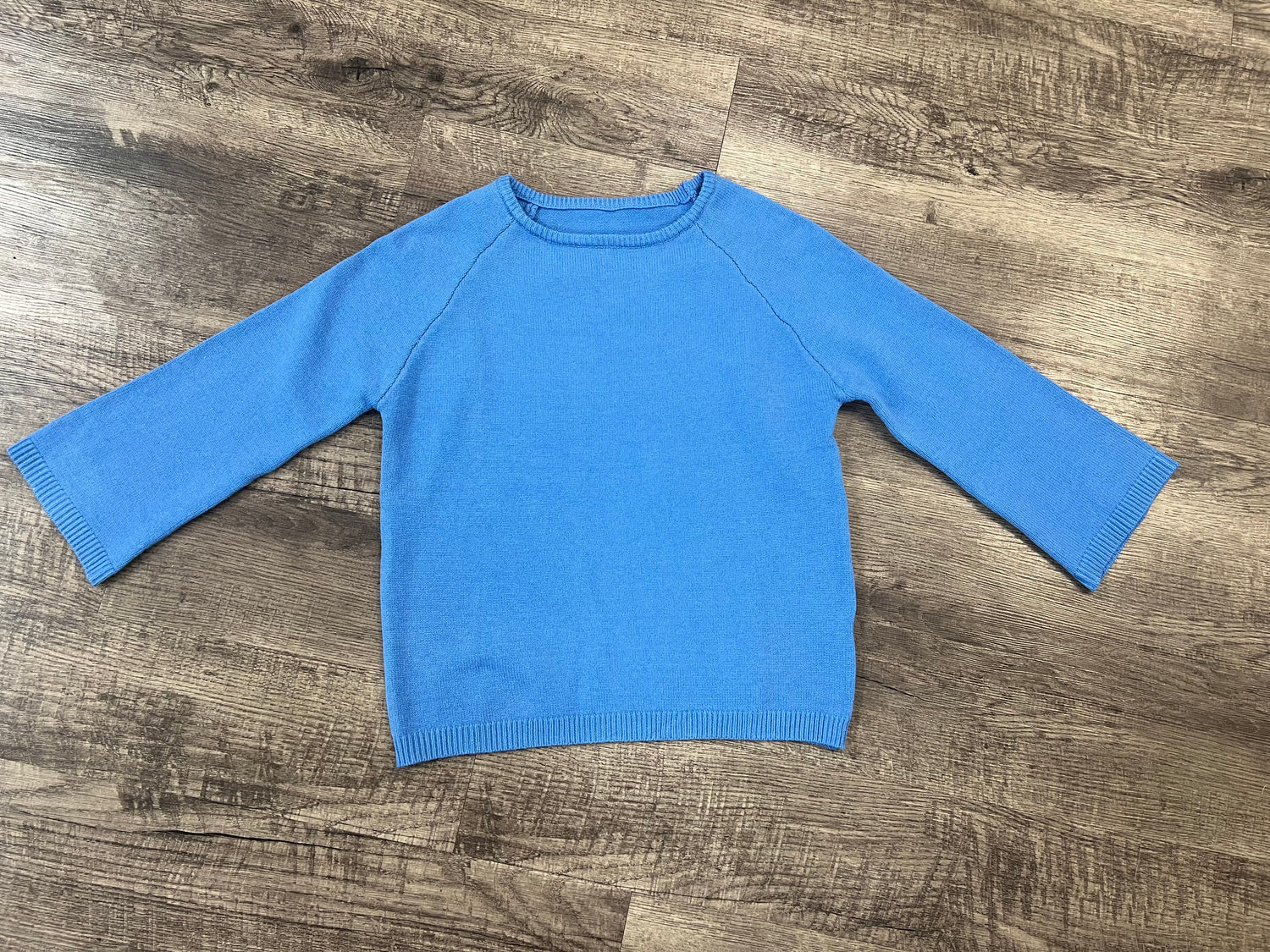 Barefoot Solid Knit Sweater In Blue *FINAL SALE*