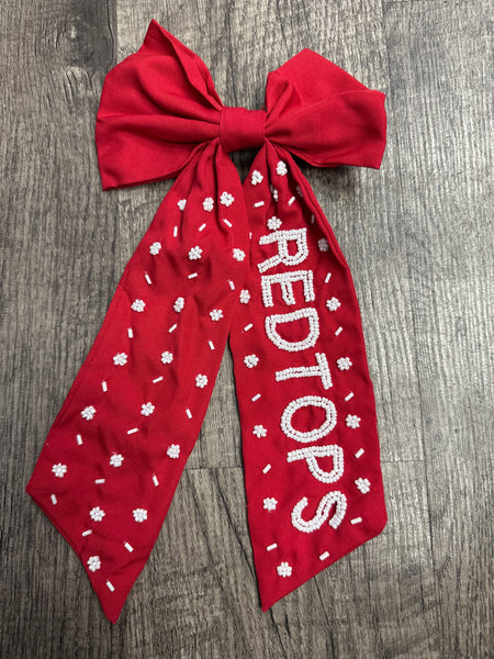 Custom School Beaded Bows