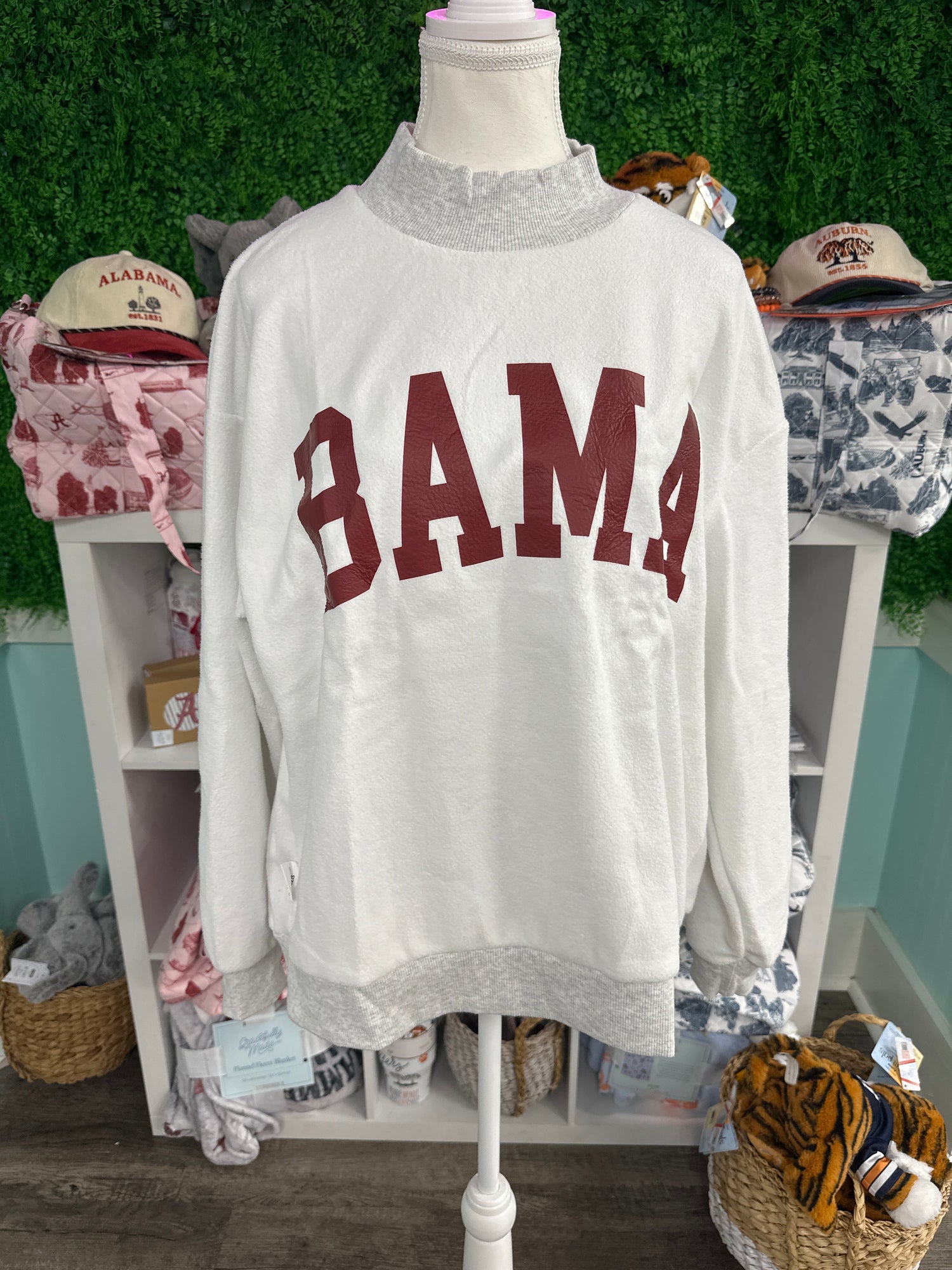 BAMA/AL Reversible Mock Neck Sweatshirt