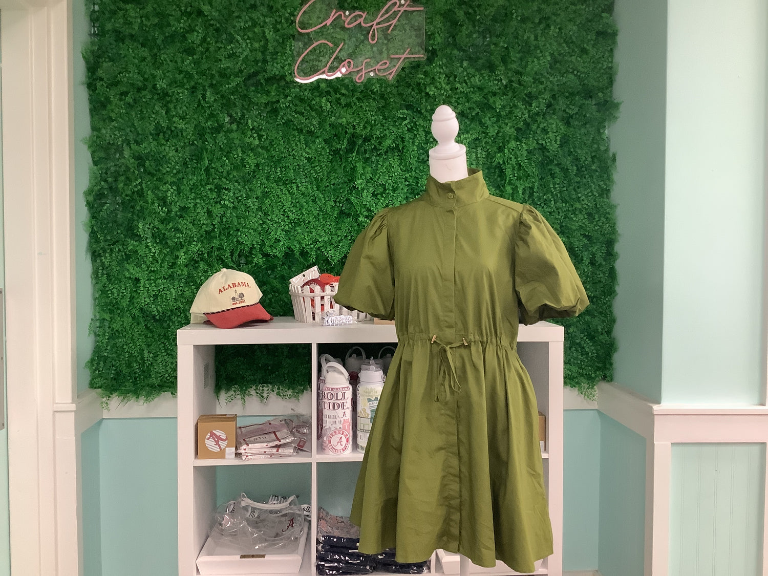 ENTRO Dress In Olive